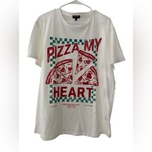 NWT Pizza My Heart Graphic T-Shirt